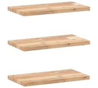vidaXL Floating Shelves Storage Wall Shelf 3 pcs Untreated Solid Wood Acacia