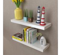Wall Shelves Display Hanging Shelf Storage Bookcase Bookshelf White vidaXL