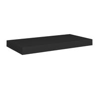 vidaXL Floating Wall Shelf Black 50x23x3.8 cm MDF Display Bookcase Wall Ledge