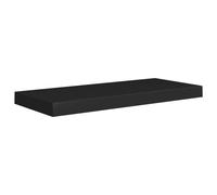 vidaXL Floating Wall Shelf Black 60x23.5x3.8 cm MDF Display Book Hanging Rack