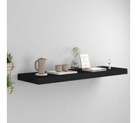 Vidaxl Floating Wall Shelf Black 80X23.5X3.8 Cm Mdf