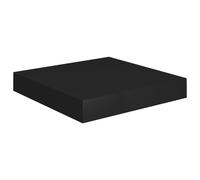 vidaXL Floating Wall Shelf Black MDF Bookcase Display Storage Living Room