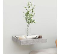 vidaXL Floating Wall Shelf Concrete Grey MDF Home Bookcase Wall Board CD Rack