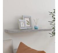 Vidaxl Floating Wall Shelf Concrete Grey 80X23.5X3.8 Cm Mdf