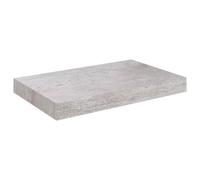 vidaXL Floating Wall Shelf Concrete Grey MDF Home Bookcase Wall Board CD Rack