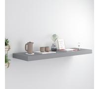 vidaXL Floating Wall Shelf Grey 80x23.5x3.8 cm MDF