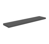 Vidaxl Floating Wall Shelf High Gloss Grey 120X23.5X3.8 Cm Mdf, Grey