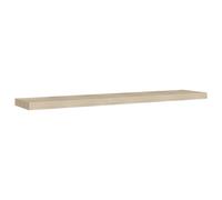 vidaXL Floating Wall Shelf Oak 120x23.5x3.8 cm MDF Display Book Hanging Rack