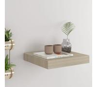 vidaXL Floating Wall Shelf Oak MDF Display Ledge Hanging CD Rack Wall Board