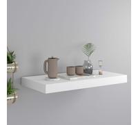 Vidaxl Floating Wall Shelf White 50X23X3.8 Cm Mdf