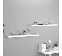 Vidaxl Floating Wall Shelves 2 Pcs White 120X23.5X3.8 Cm Mdf