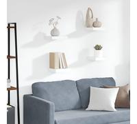 Vidaxl Floating Wall Shelves 4 Pcs White 23X23.5X3.8 Cm Mdf