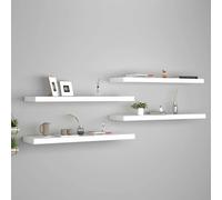 Floating Wall Shelves MDF Hanging Rack Multi Colours Multi Sizes
