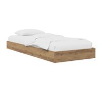 vidaXL Floor Bed Frame Artisan Oak 80 x 200 cm Engineered Wood