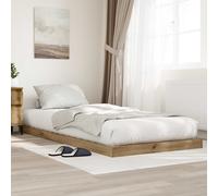 vidaXL Floor Bed Frame Artisan Oak 86.5 x 190 cm Engineered Wood