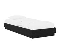 vidaXL Floor Bed Frame Black Oak 80 x 200 cm Engineered Wood