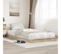 vidaXL Floor Bed Frame Sonoma 76.5 x 200 cm Engineered Wood