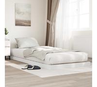 vidaXL Floor Bed Frame White 86.5 x 200 cm Engineered Wood