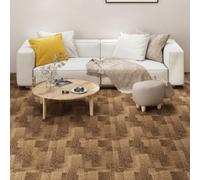 Vidaxl Floor Carpet Tiles 20 Pcs 5 M² Brown Carpet Floor Tiles