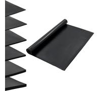 vidaXL Floor Mat Anti-slip Rubber 1.2X5 M 2mm Smooth, Black