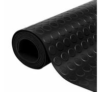 vidaXL Floor Mat Black 1 x 2 m Rubber