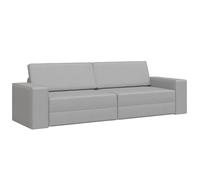 vidaXL Floor Sofa Bed 2-in-1 Cloud Grey 245 x 150 x 60.5 cm Fabric
