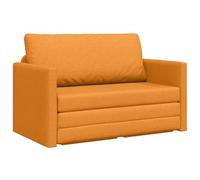 vidaXL Floor Sofa Bed 2-in-1 Mustard Yellow 124 x 71 x 78 cm Fabric