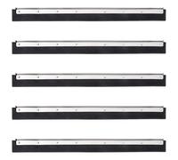 vidaXL Floor Squeegee Heads Floor Squeegee Wiper Head 5 pcs Steel and Rubber