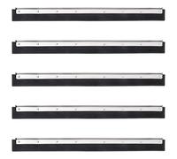 vidaXL Floor Squeegee Heads Floor Squeegee Wiper Head 5 pcs Steel and Rubber