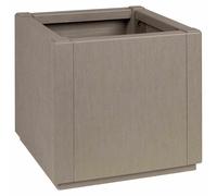 vidaXL Flower Box Light Brown 36 x 36 x 35 cm Plastic