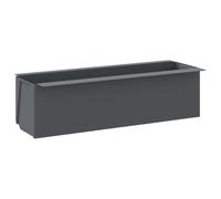 vidaXL Flower Boxes for Euro Pallets, 12 Pack of Grey Rectangular Planter - Ideal for Indoor and Outdoor Planting - Made of Durable Polypropylene