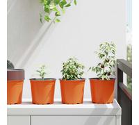 vidaXL Flower Pot 50 pcs Terracotta Ã 15 x 13 cm Plastic