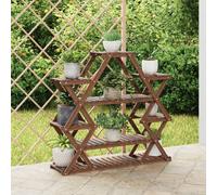 vidaXL Flower Stand 110x25x105 cm Solid Wood Fir