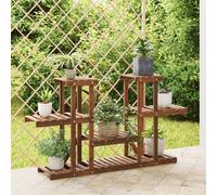 vidaXL Flower Stand 110x25x73 cm Solid Wood Fir