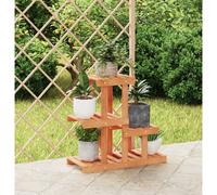 vidaXL Flower Stand 58x25x51 cm Solid Wood Fir 01 UK HOT