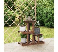 vidaXL Flower Stand 58x25x51 cm Solid Wood Fir
