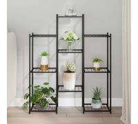 vidaXL Flower Stand 83x25x100 cm Black Iron UK NEW