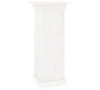 vidaXL Flower Stand, Plant Stand Side Sable Plant Pot, Wedding Pillar Wooden Plant Pot Stand, Garden Furniture Flower Pillar, White Solid Wood Pine