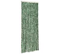 vidaXL Fly Curtain Door Curtain Fly Screen Green and White 100x200 cm Chenille