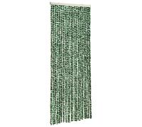 vidaXL Fly Curtain Door Curtain Fly Screen Green and White 100x230 cm Chenille