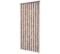 vidaXL Fly Curtain Door Fly Screen Beige and Light Brown 100x200 cm Chenille