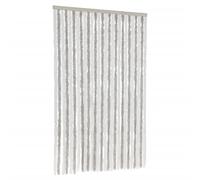 vidaXL Fly Curtain Doorway Fly Screen Light Grey and White 118x220 cm Chenille