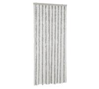 vidaXL Fly Curtain Fly Screen Curtain Light Grey and White 100x220 cm Chenille