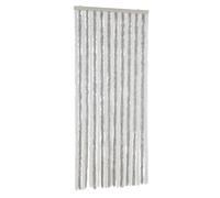 vidaXL Fly Curtain Fly Screen Curtain Light Grey and White 90x200 cm Chenille