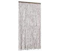 (taupe and white, 100 x 230 cm) vidaXL Fly Curtain Door Curtain Fly Screen Fly Blind Insect Curtain Chenille