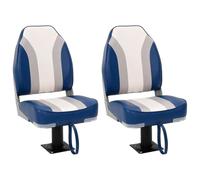vidaXL Foldable Boat Chair with High Backrest - Adjustable, Comfortable, Durable, and Easy-to-Clean Seat for Boating, Fishing, Sunbathing