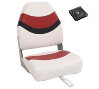vidaXL Foldable Boat Seat Set 2 Piece High Backrest Sailing Fishing Canoe Seat