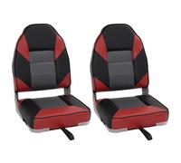 vidaXL Foldable Boat Seats 2 pcs with High Back Fishing Canoe Seat Kayak Seat