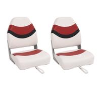 vidaXL Foldable Boat Seats 2 pcs with High Back Fishing Canoe Seat Kayak Seat