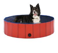 vidaXL Foldable Dog Swimming Pool Red 120x30 cm PVC